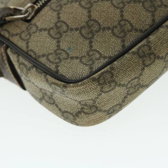 GUCCI GG Canvas Shoulder Bag PVC Leather Beige Auth 51841 - Picture 16 of 16